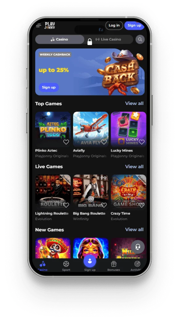 PlayJonny application